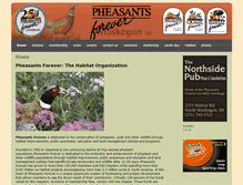 Tablet Screenshot of pheasantsforevermuskegon.com
